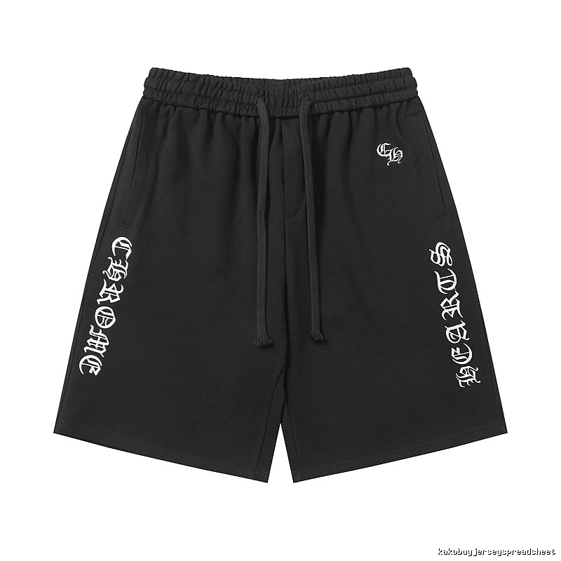 Chrome Hearts Gothic Style Black Shorts