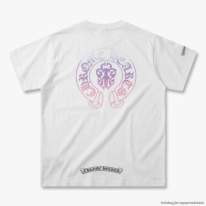 Chrome Hearts Gradient Retro White T-shirt