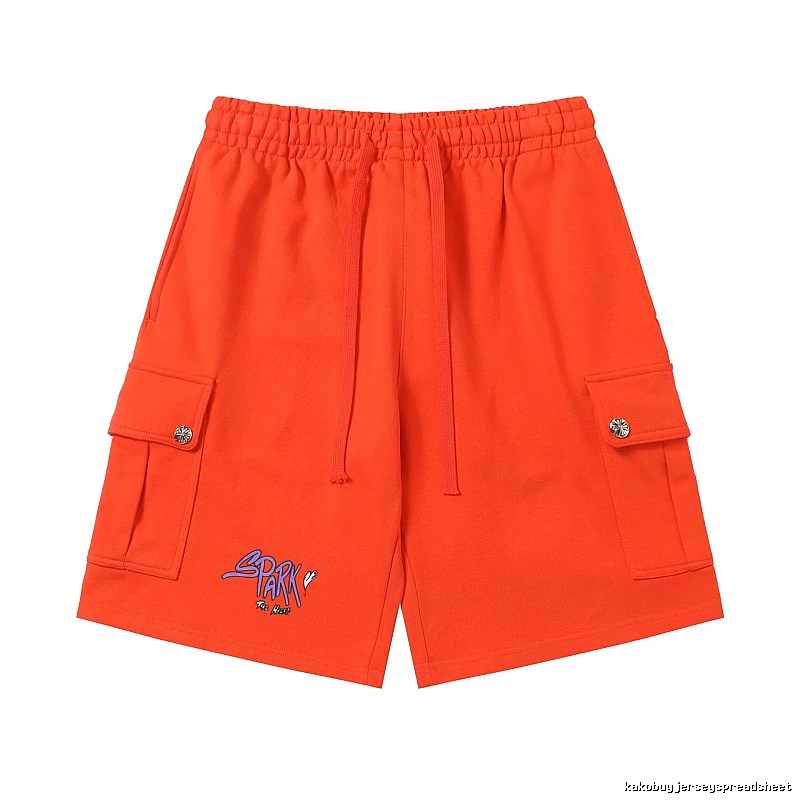 Chrome Hearts orange workwear-style shorts