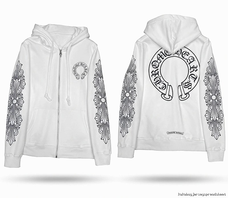 Chrome Hearts Printed Trendy and Cool Style White Hoodie
