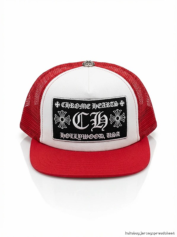 Chrome Hearts Retro Red and White Hat