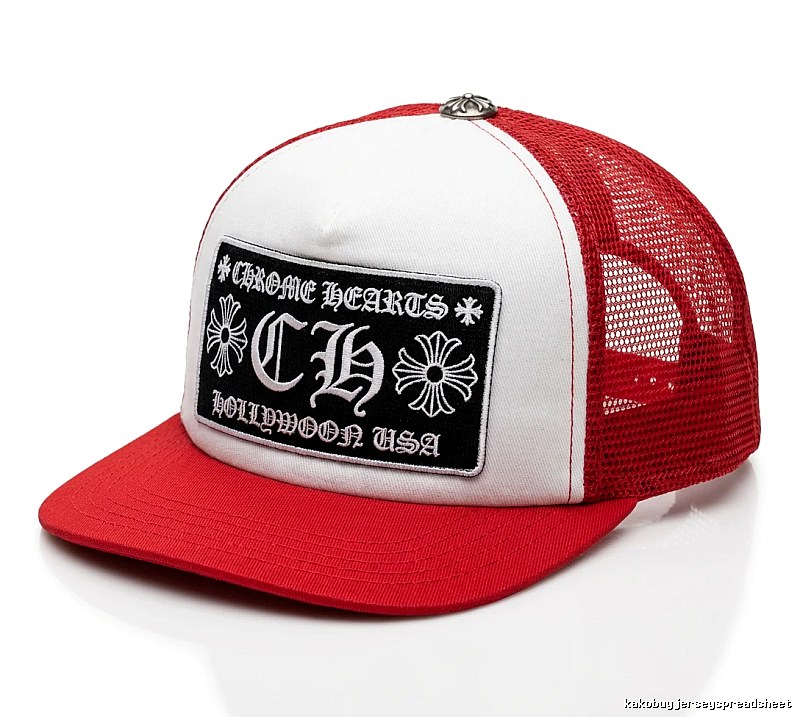 Chrome Hearts Retro Red and White Hat