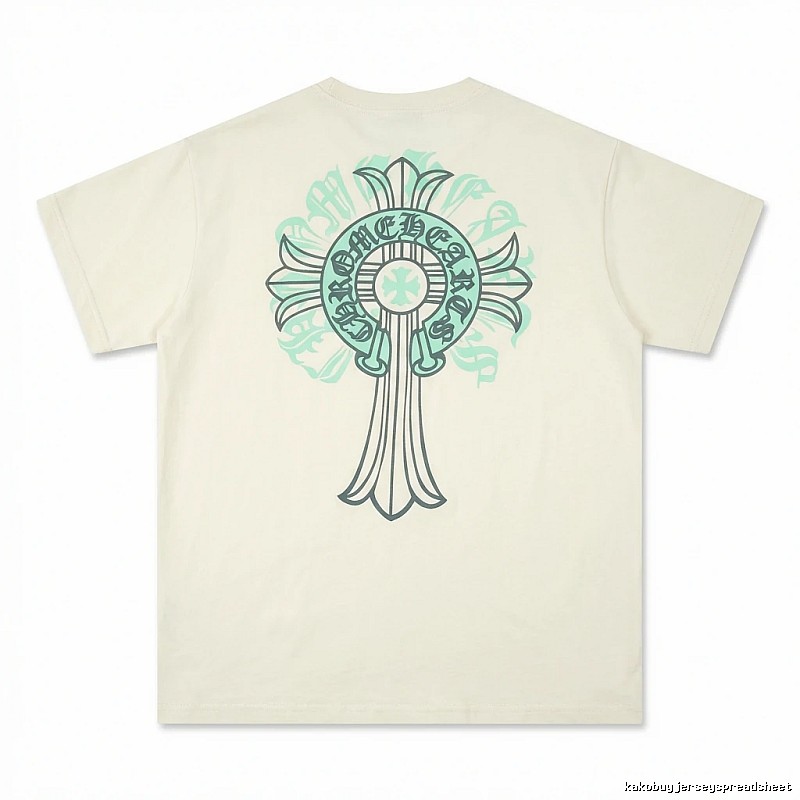 Chrome Hearts retro-style beige T-shirt