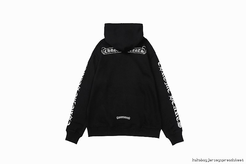 Chrome Hearts Statement Cross graphic hoodie Black Blue Cross for Outdoor Plans