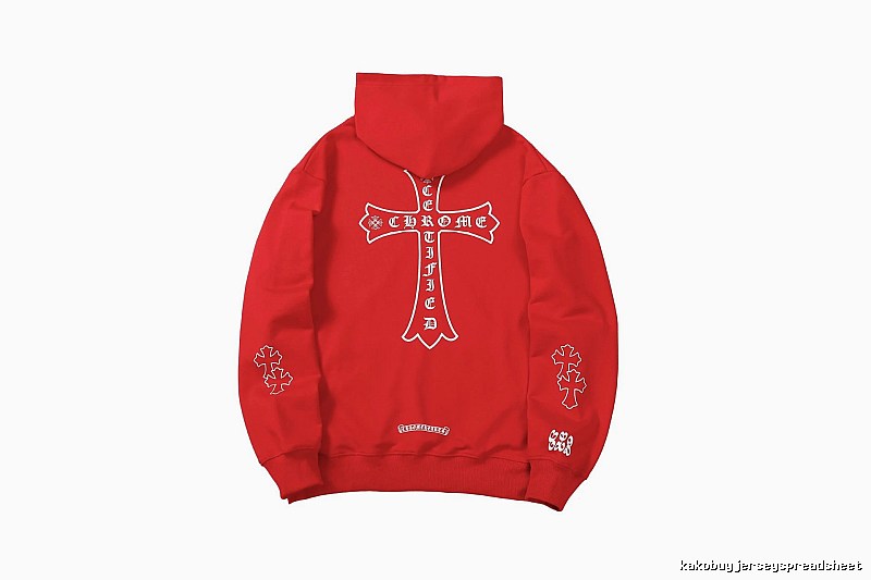 Chrome Hearts Summer Cross graphic hoodie Black Blue Cross with Bold Graphic