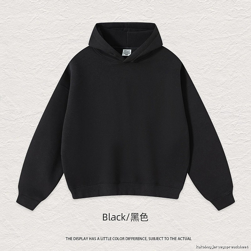 Classic Blank pullover hoodie Black Minimal A for Daily Styling