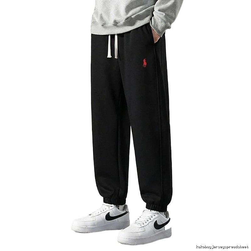 Classic casual black sweatpants of Ralph Lauren
