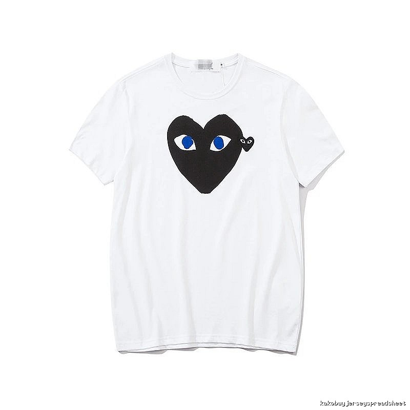 Comme des Garcons PLAY 2023-03 Black Style 2303 Heart Logo T-Shirt Poolside Style