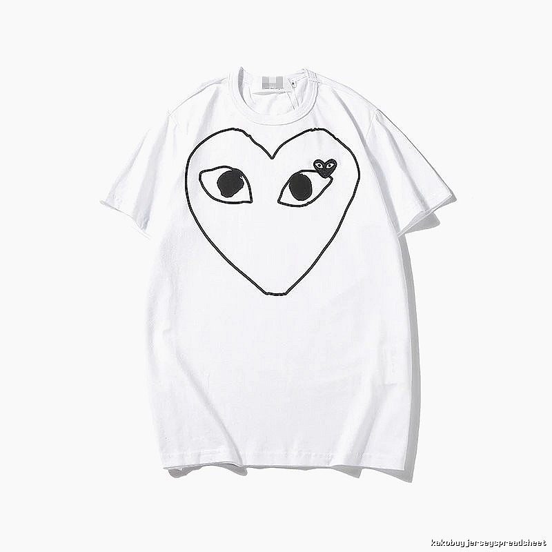 Comme des Garcons PLAY 2023-13 Black Style 2313 Heart Logo T-Shirt Bold Graphic