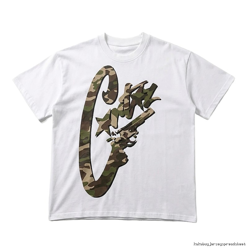 Corteiz camouflage print style white T-shirt