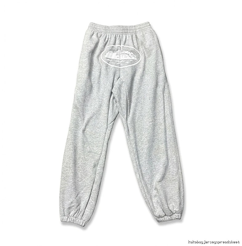 Corteiz Casual Style Grey Sweatpants