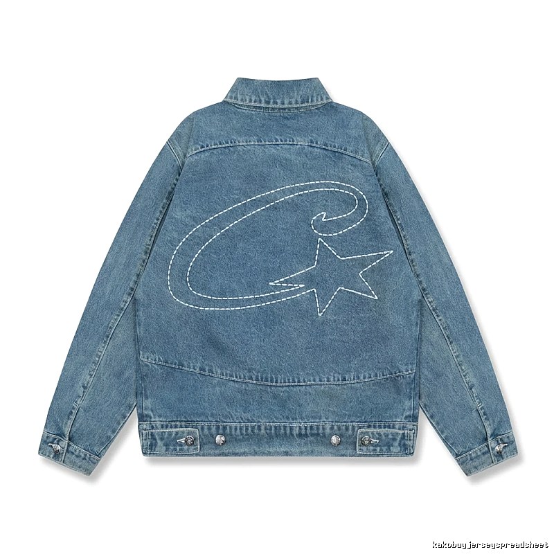 Corteiz Denim Trendy Style Coat