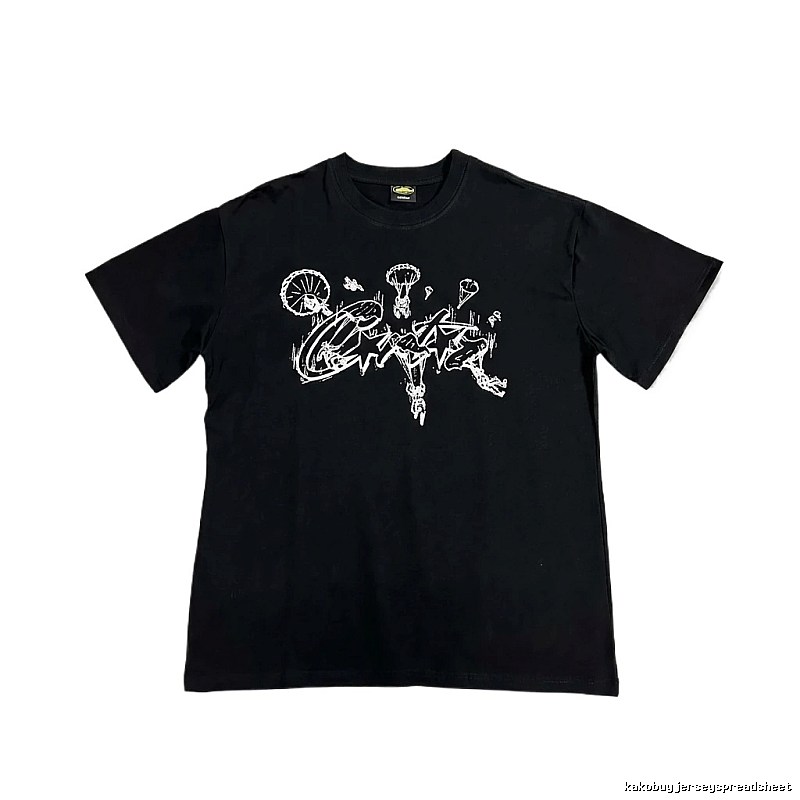 Corteiz Graffiti Style Black T-shirt