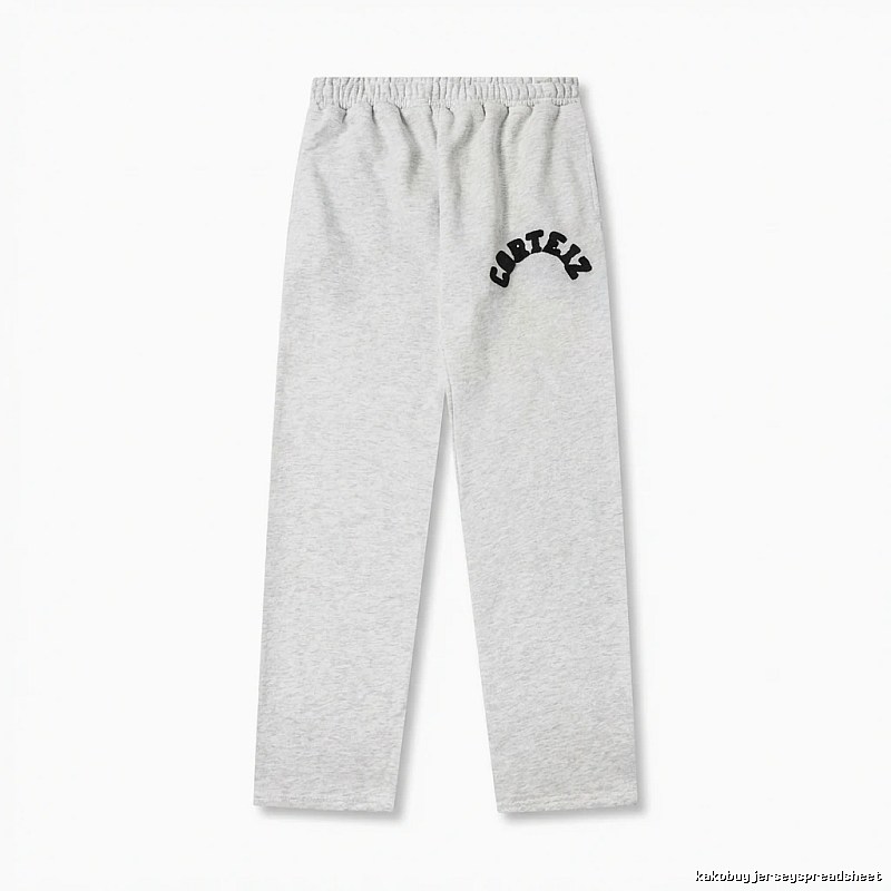 Corteiz minimalist light gray sweatpants
