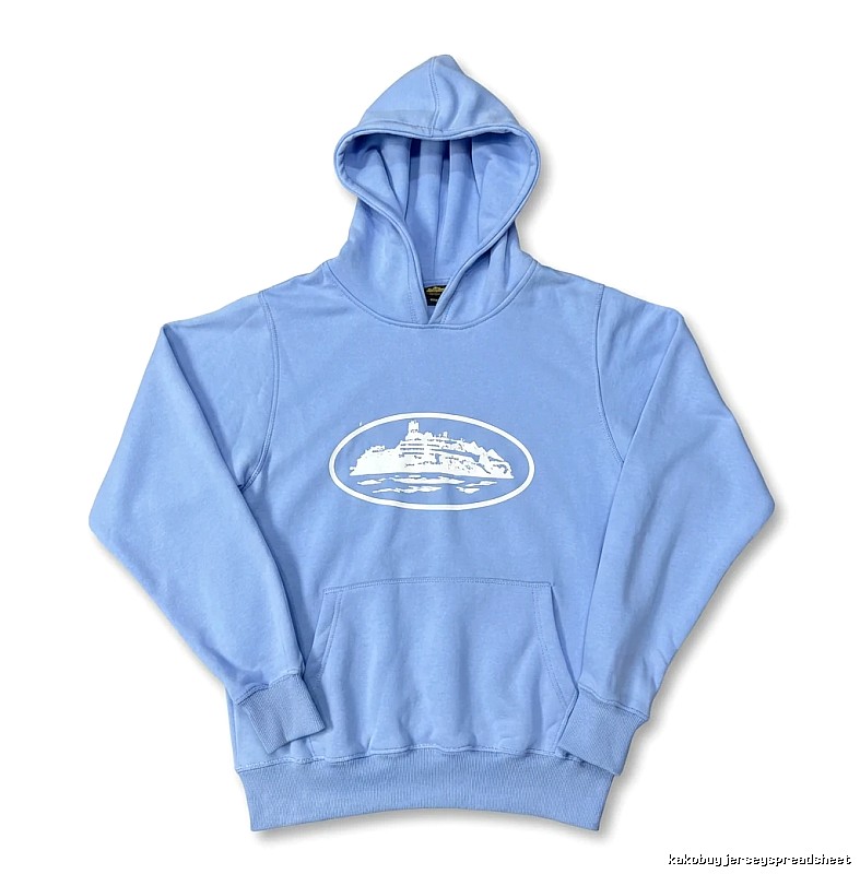 Corteiz Nautical Style Light Blue Hoodie