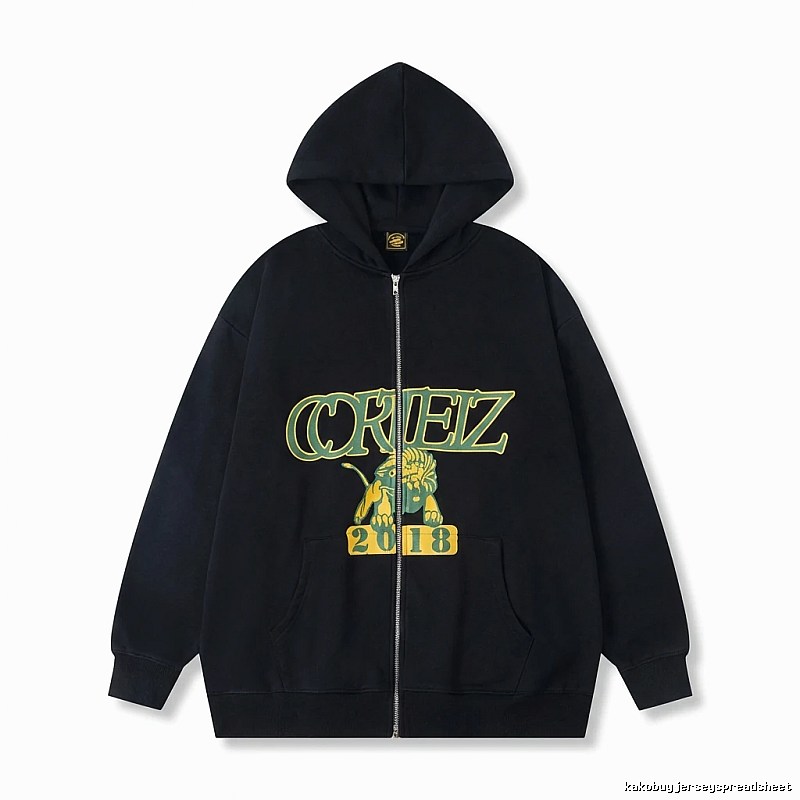 Corteiz Printed Trendy and Cool Black Sweatshirt