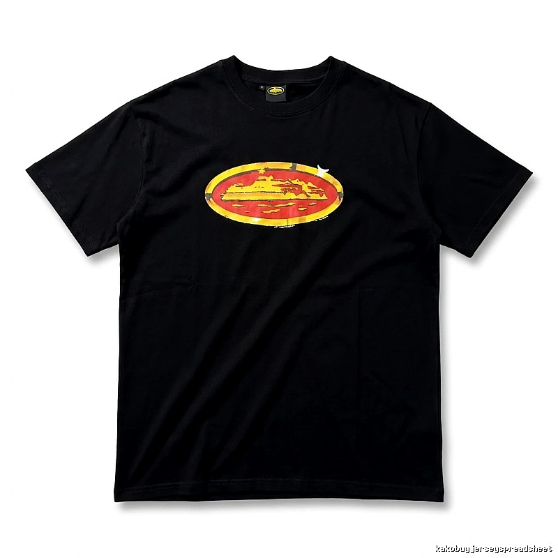 Corteiz Printed Trendy Black T-shirt