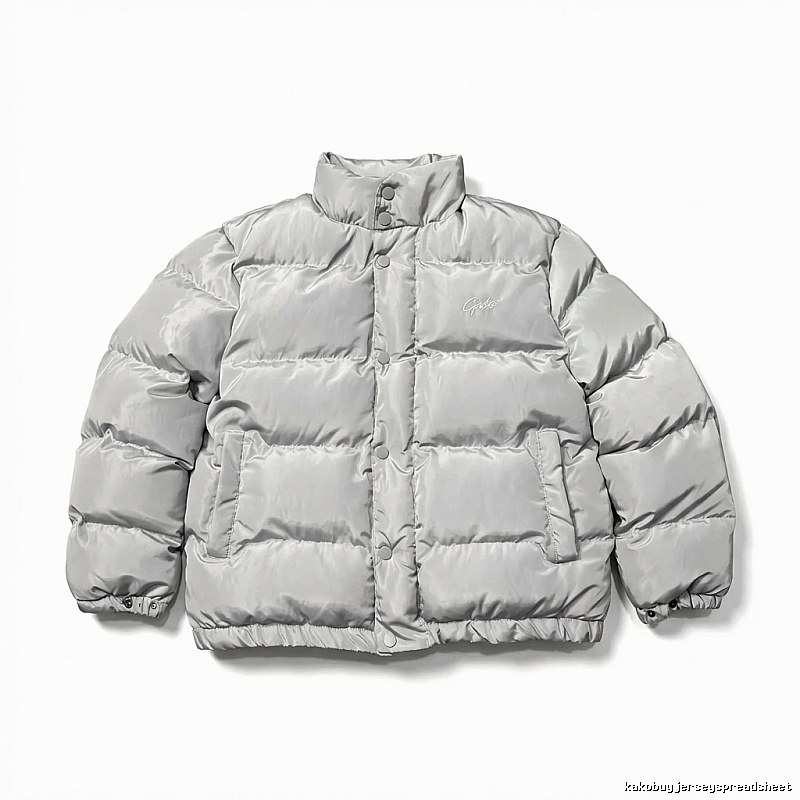 Corteiz Silver-Gray Trendy and Cool Down Jacket