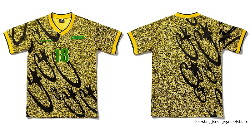 Corteiz trendy yellow jersey