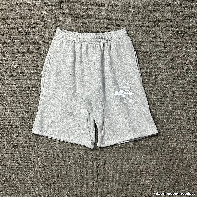 Corteiz vintage-style grey shorts