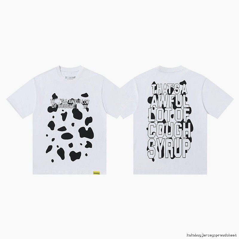COUGH SYRUP Print Street Style White T-Shirt