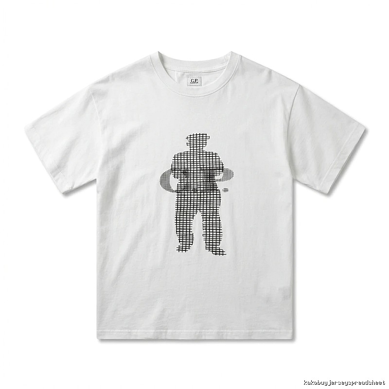 C.P. Grid Wind White T-shirt