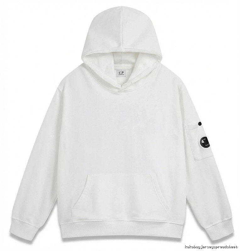 C.P. minimalist style white hoodie