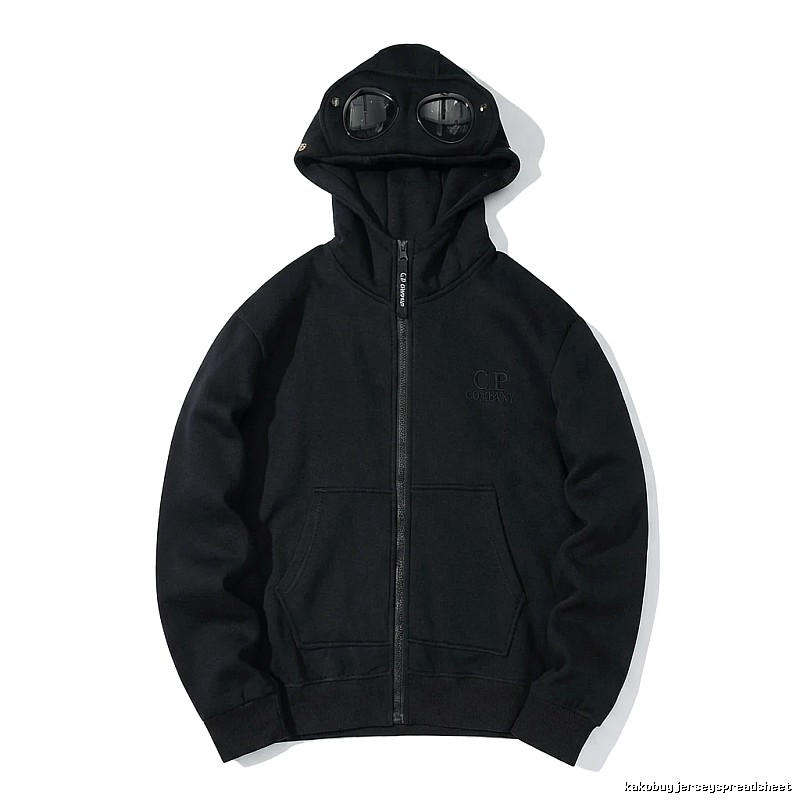 C.P. retro-style black hoodie