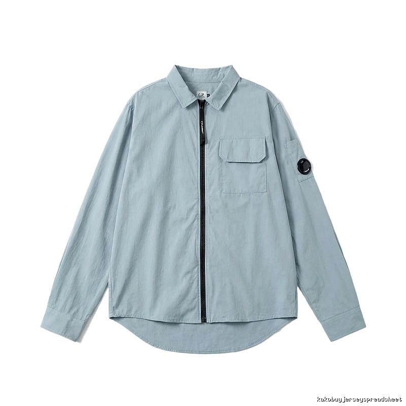 C.P. Series Simple Style Light Blue Shirt