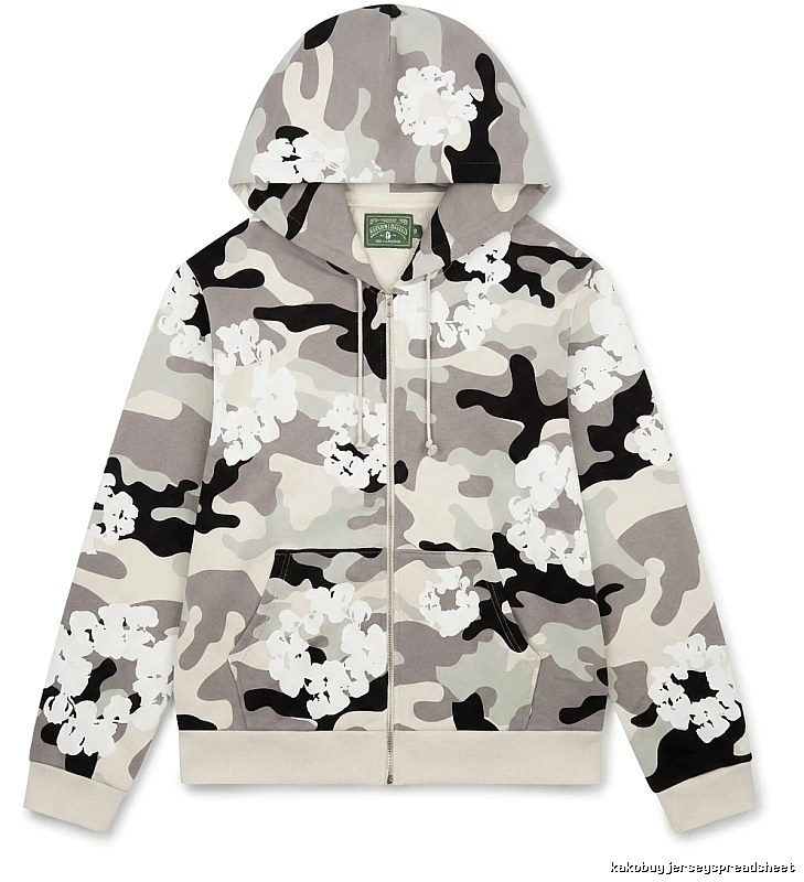 DENIM TEARS Camouflage Print Hoodie