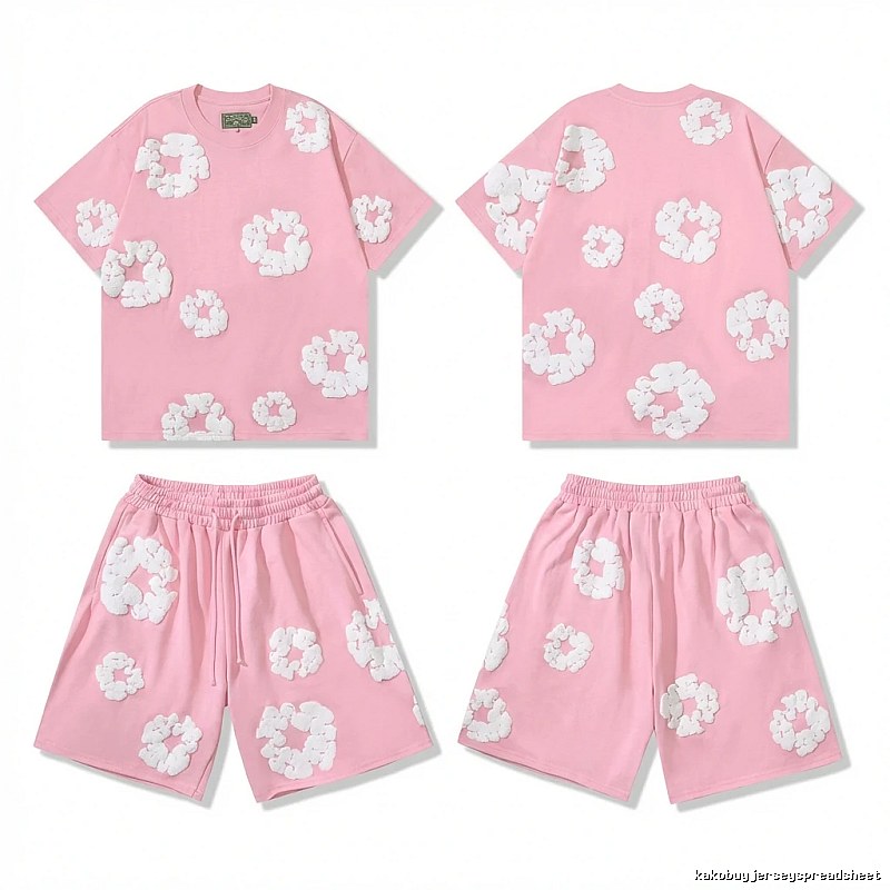 DENIM TEARS Floral Style Pink Suit