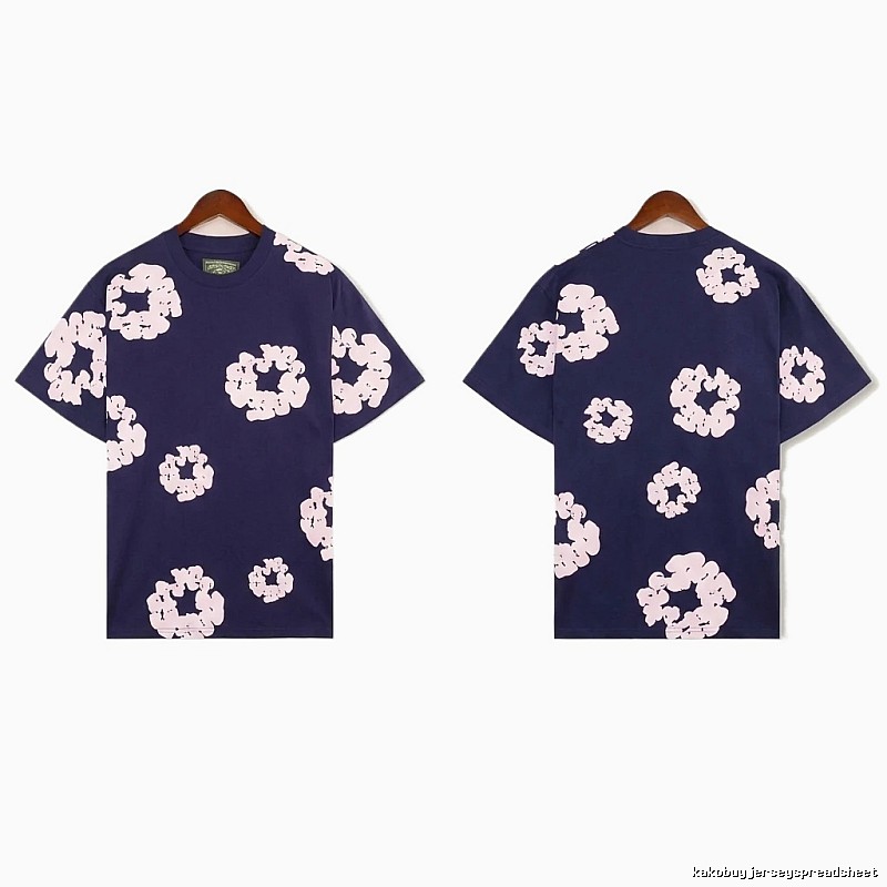 DENIM TEARS Printed Retro Style T-shirt