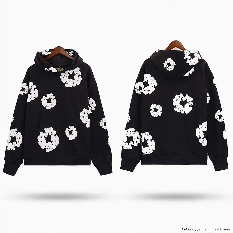 DENIM TEARS Printed Trendy Cool Black Sweatshirt