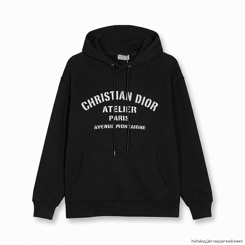Dior Atelier Simple Style Black Sweatshirt