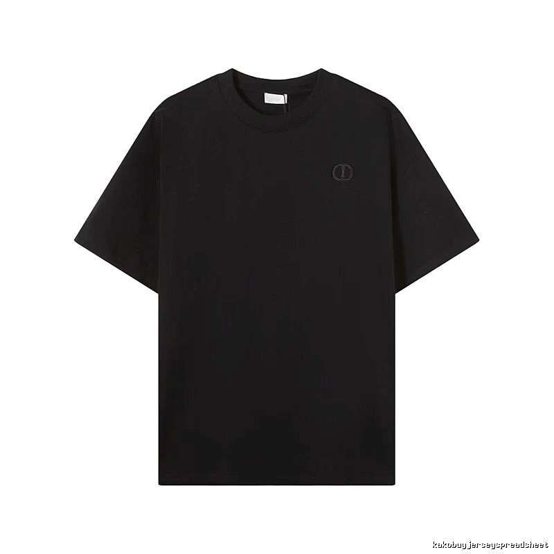 Dior Classic Collection Minimalist Style Black T-Shirt