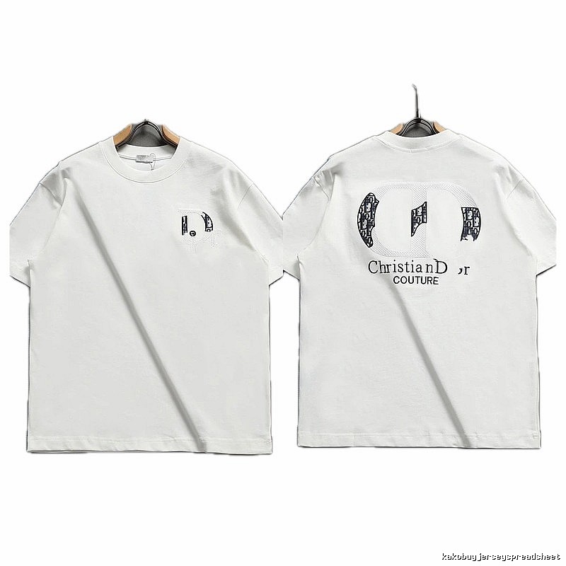 Dior Couture Monogram-style White Short-sleeve T-shirt