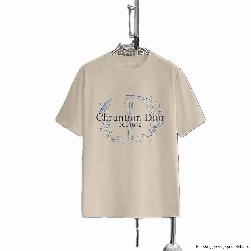 Dior Couture Printed Casual Style Beige T-Shirt