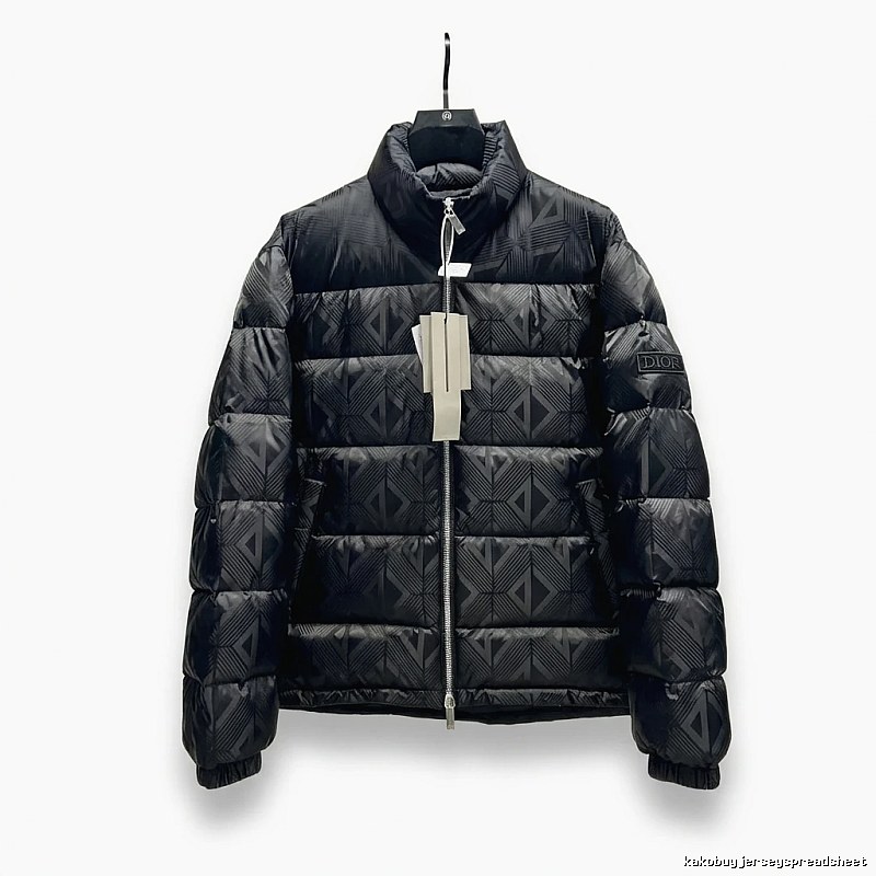 Dior diamond - checkered black down jacket