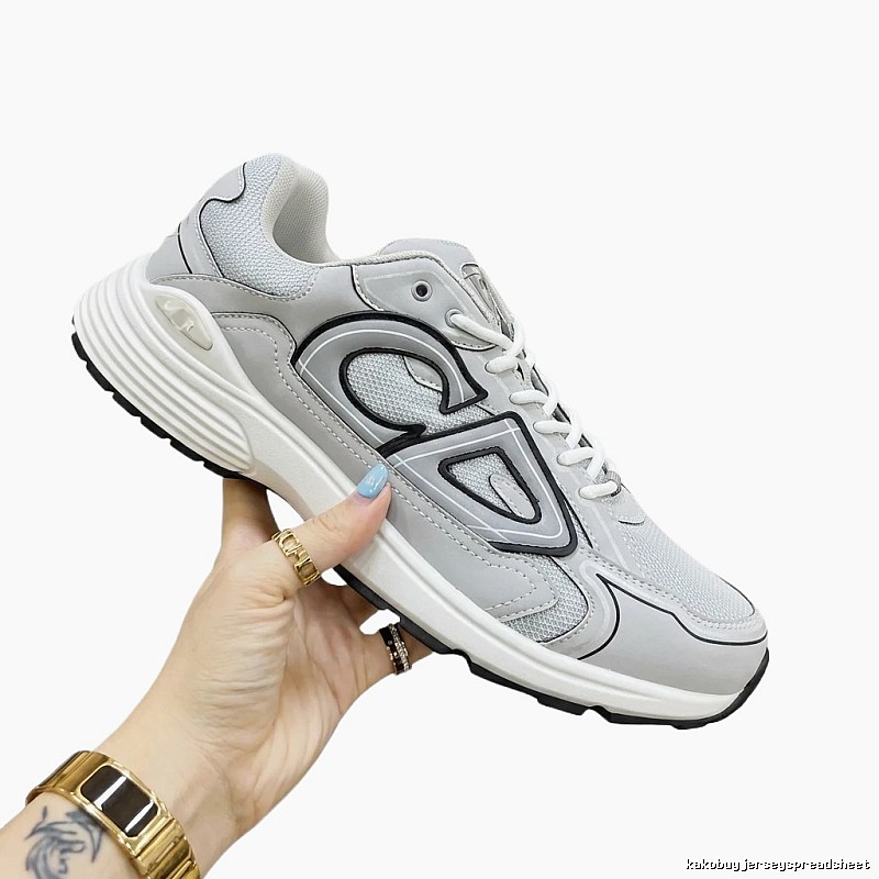 Dior grey sporty dad shoes