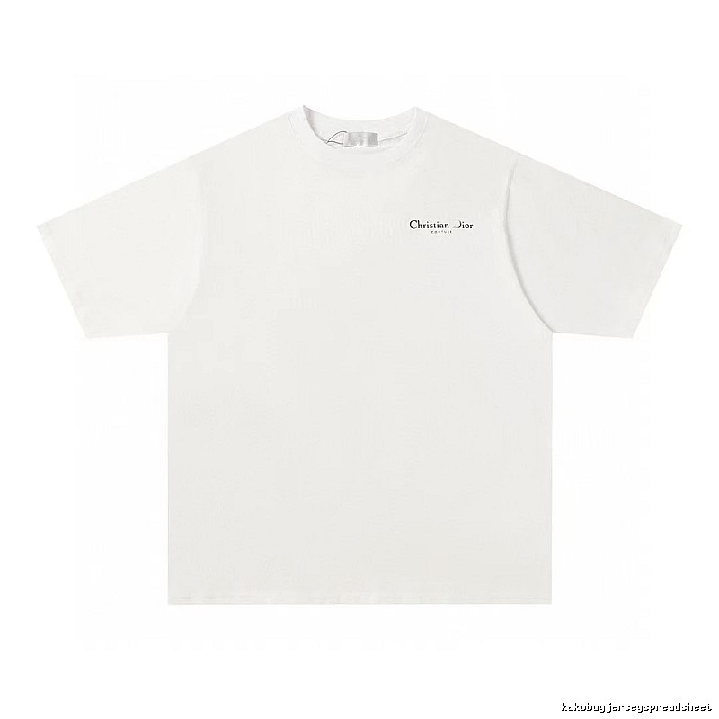 Dior Haute Couture Collection Minimalist Style White Short-sleeve T-shirt