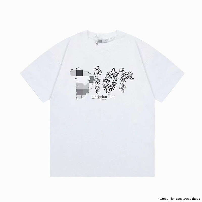 Dior Monogram All-Over Printed Trendy White T-Shirt