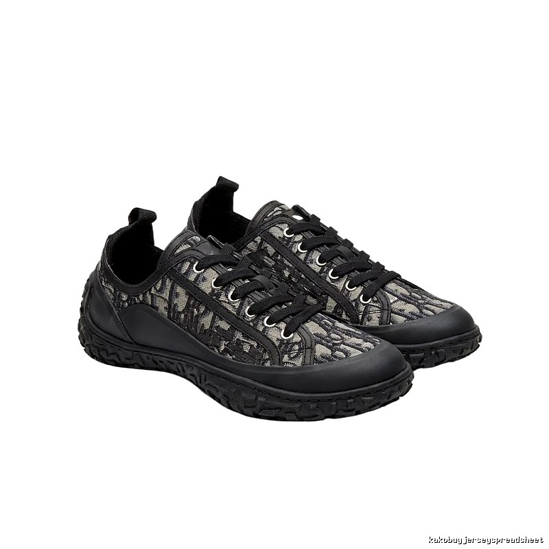 Dior monogram casual style black shoes