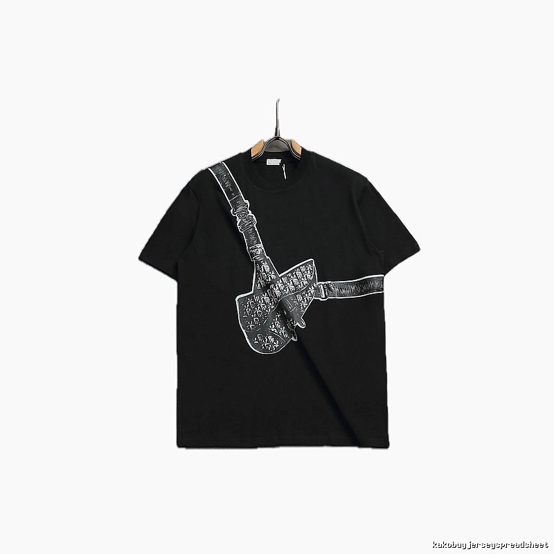 Dior Oblique Collection Streetwear Style Black Short-sleeve T-shirt