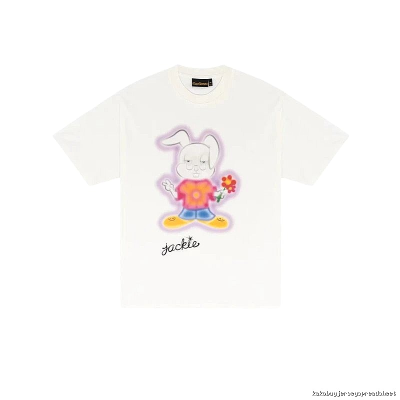 DREW Cartoon Rabbit Street Style Off-white T-shirt