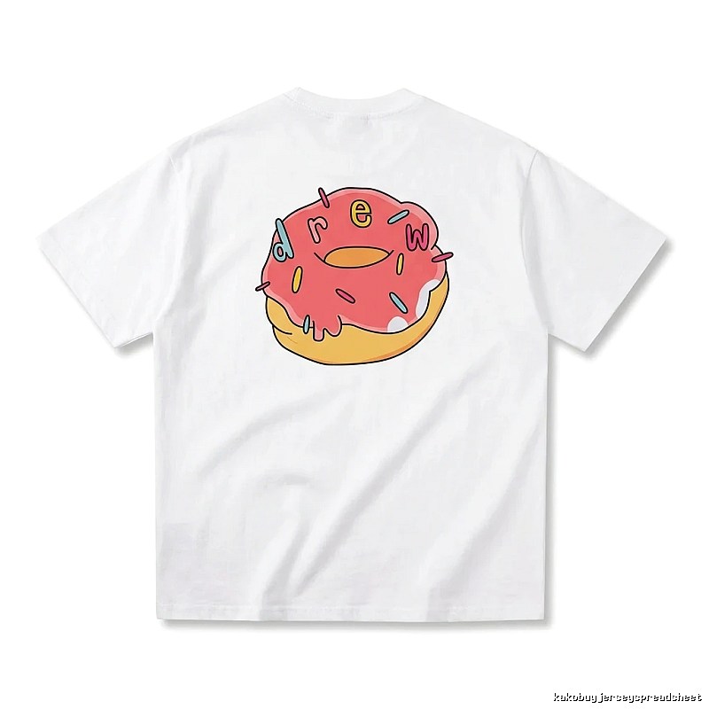 DREW Donut Cartoon White T-shirt
