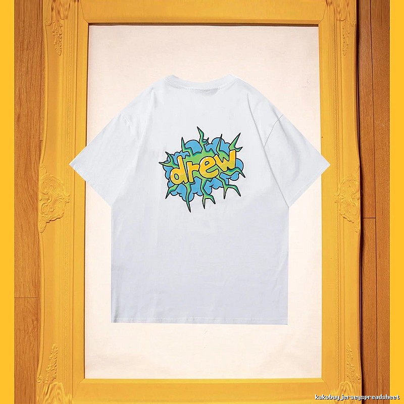 DREW Explosion Print Street Style White T-Shirt