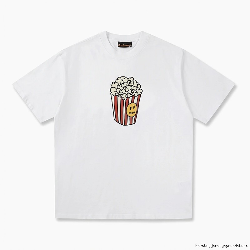 DREW Popcorn Print White T-shirt