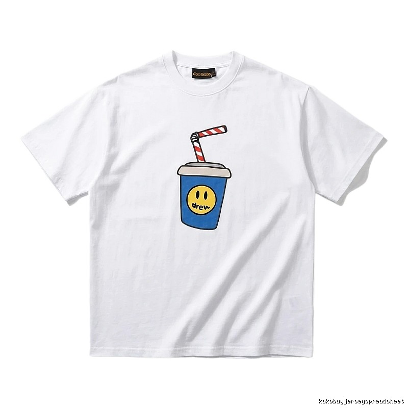 DREW Smiley Series Simple White T-shirt