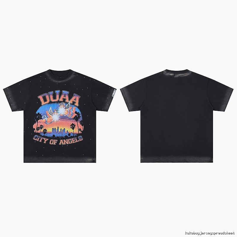 DUAA City of Angels Vintage Style Black T-shirt