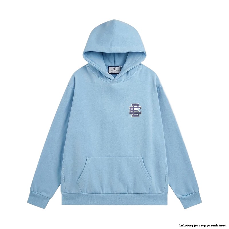Eric Emanuel Classic Simple Style Blue Hoodie
